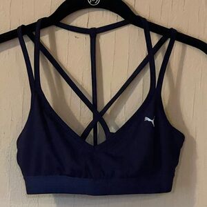 Puma Women's Deep Blue Sports Bra